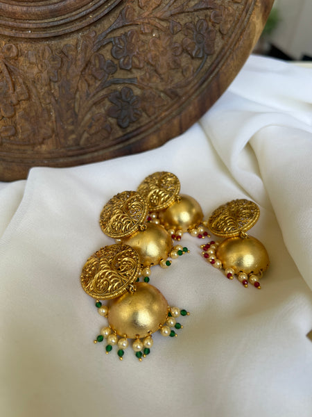 Bright matte Jhumkas