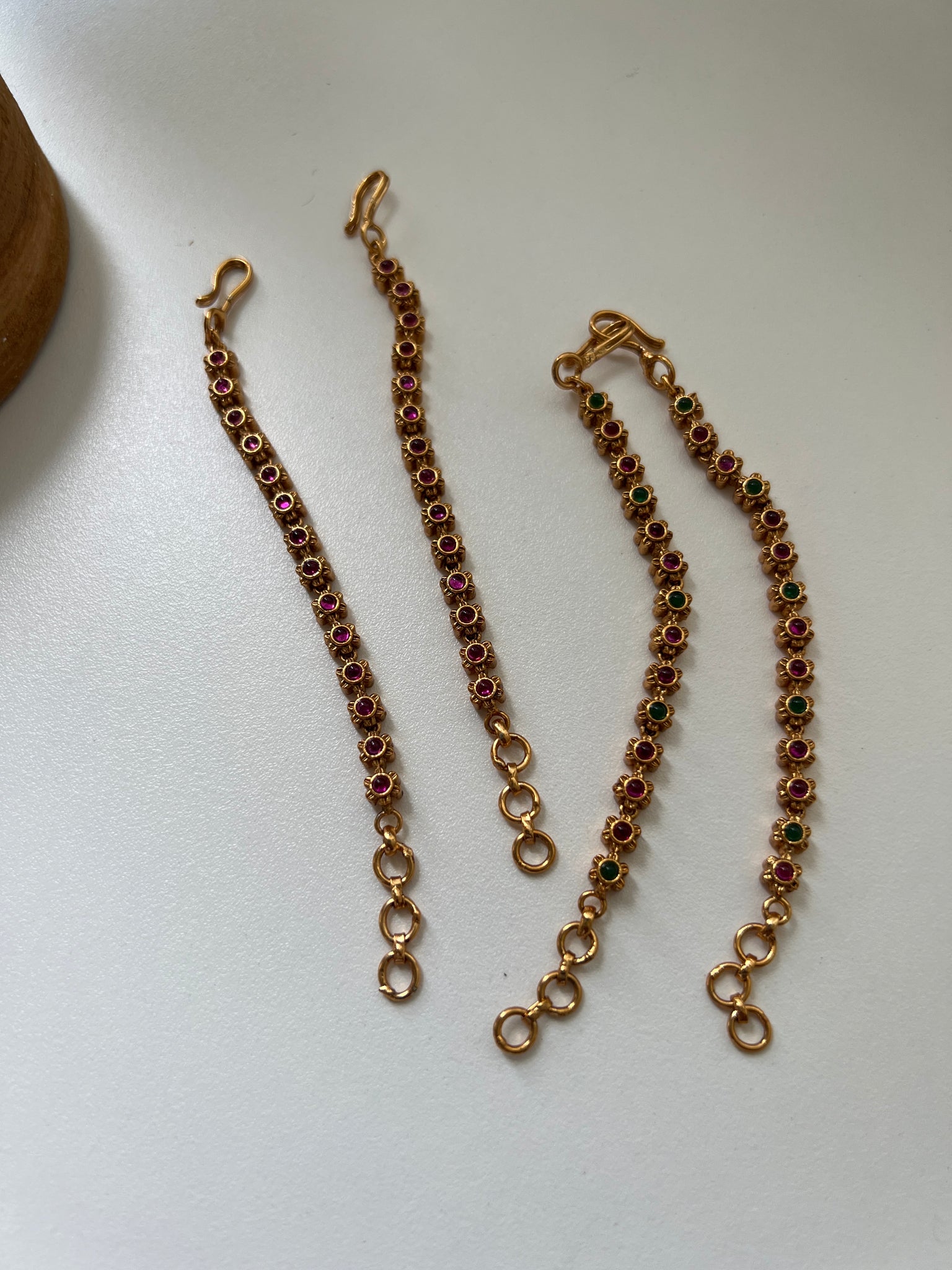 Kemp floral earring chain