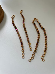 Kemp floral earring chain