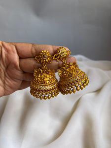 Bridal floral Jhumkas