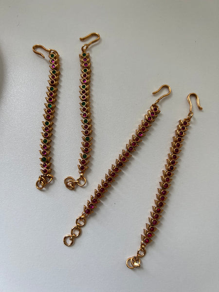 Kemp earrings bridal chain