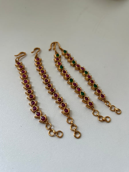Kemp bridal earrings chain