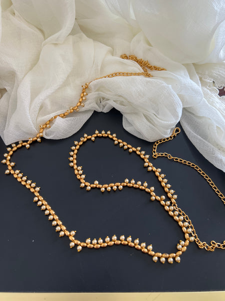 Pearl rice bead hip chain