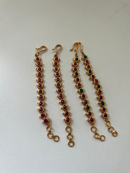 Kemp bridal earrings chain