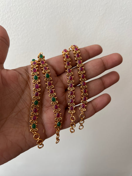 Kemp bridal earring chain