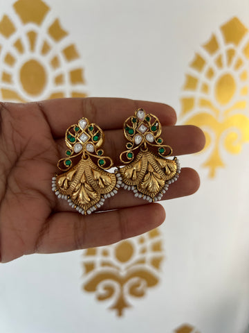 Kundan antique designer studs