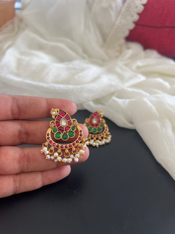 Kundan peacock mini balis