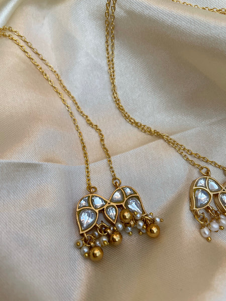 Kundan wing pendant maala