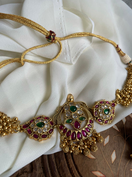 Kemp cluster Pearl choker with studs