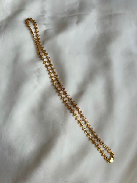 Kerala style oval shape anklets 10.5 inches
