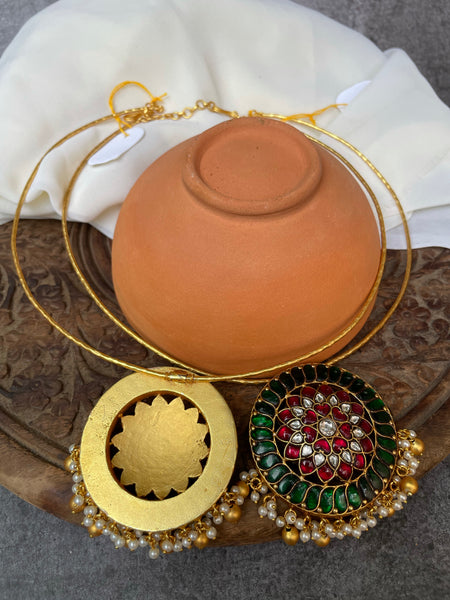 Kundan Jumbo pendant Hasli