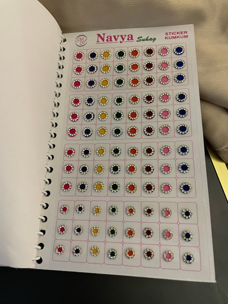 Bindi book with stone design