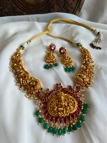 Nagas Lakshmi Annam necklace with studs