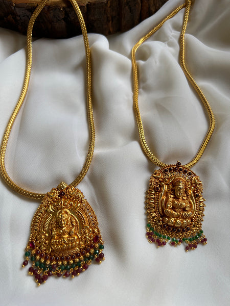 Antique Temple Lakshmi pendant necklace