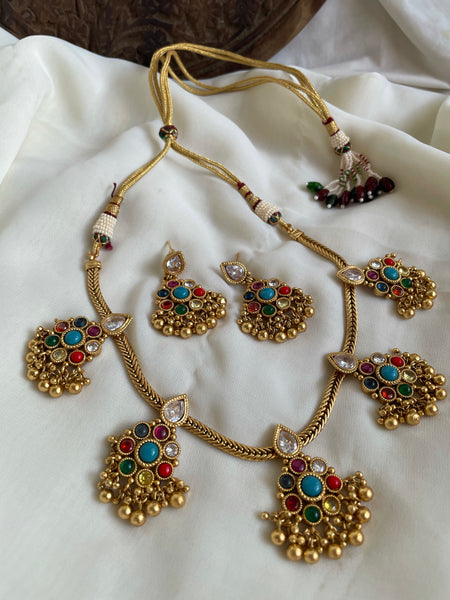 Kemp flower vintage attigai with earrings