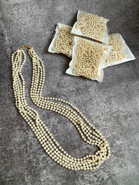 5 layer Pearl maala-(24 cm/2 variants)