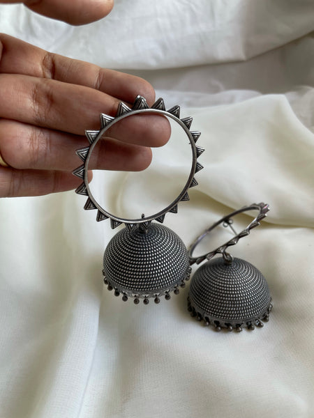 Jumbo hollow chakra  Jhumkas