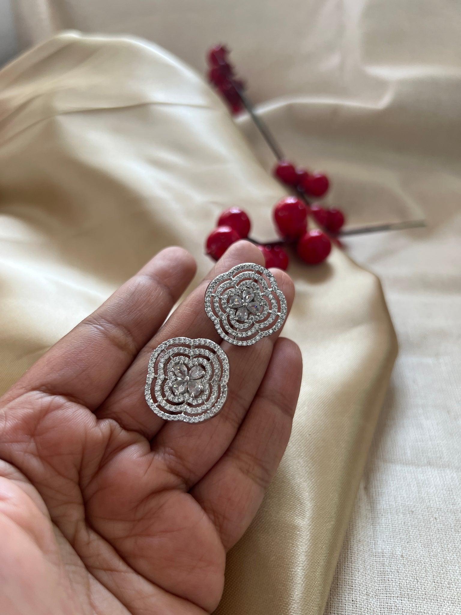 Big Victorian stone studs