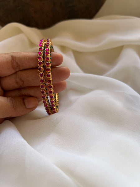 Double color kemp bangles