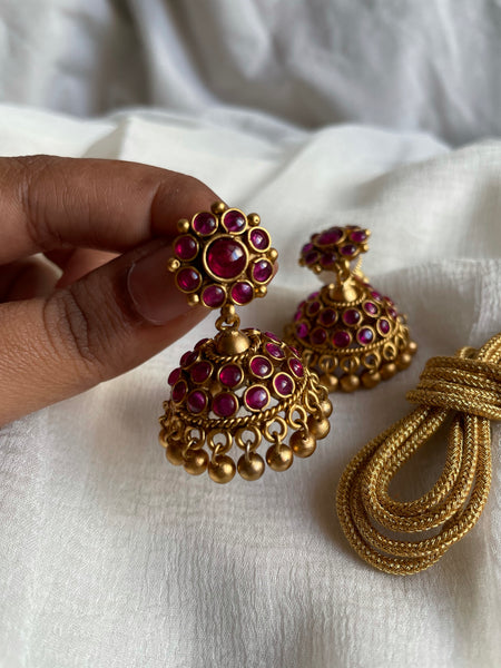 Vintage Kemp attigai with Jhumkas
