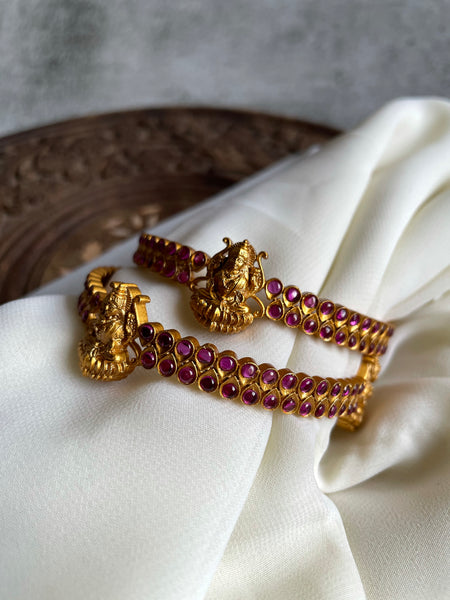 Ruby Lakshmi bangles set of 2