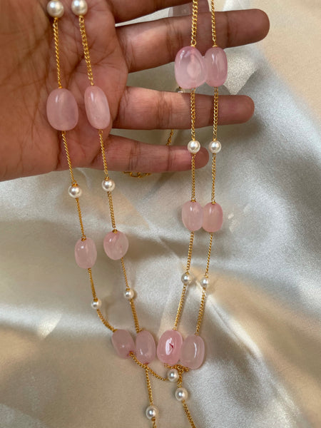2 layer jumbo bead necklace