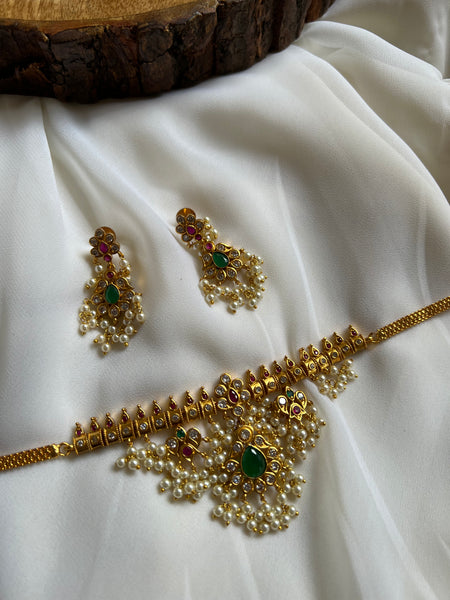 Guttapusalu choker with earrings