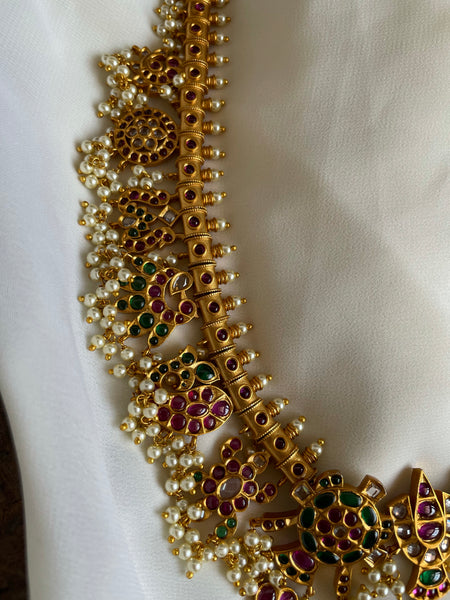 Shanku chakra namam guttapusalu haram with earrings