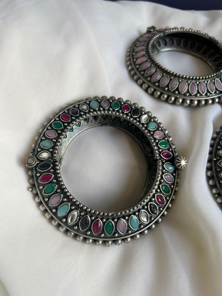 Heavy stone studded kada