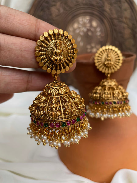 Jumbo Lakshmi jhumkas