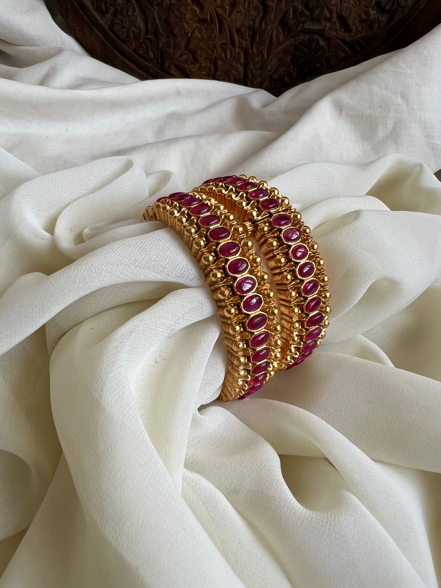 Kemp Oval bridal Bangles