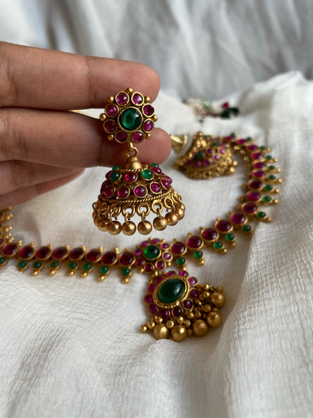 Vintage Kemp attigai with Jhumkas