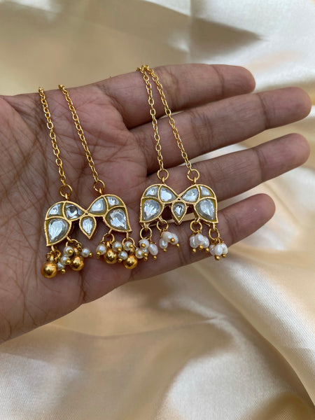 Kundan wing pendant maala