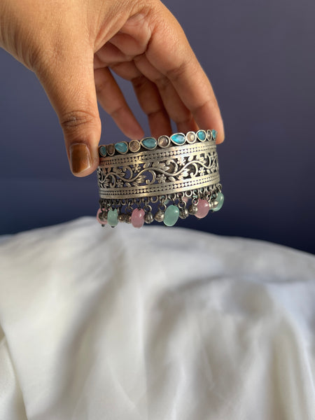 Colourful kada with bead work