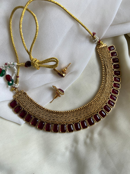 Kemp designer necklace with studs