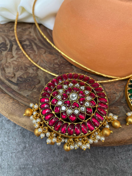 Kundan Jumbo pendant Hasli