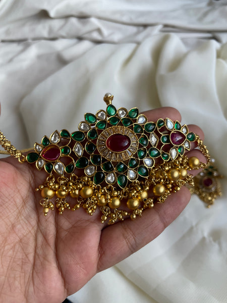 Kemp Jadau like choker with earrings