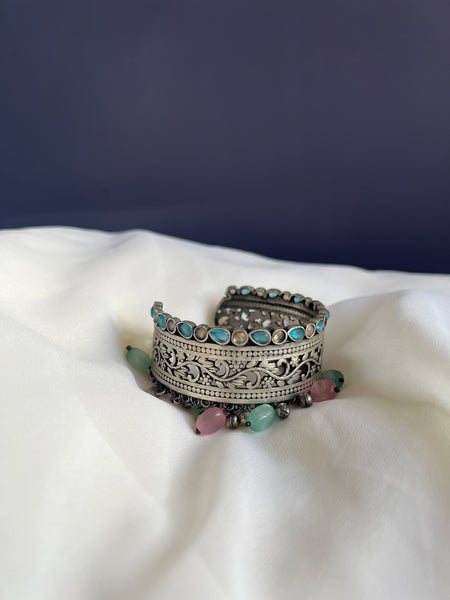 Colourful kada with bead work