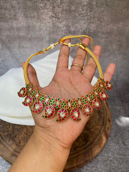 Classic Kundan manga necklace - new design