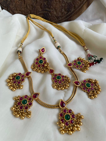 Kemp flower vintage attigai with earrings