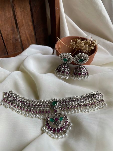 Vintage kemp attigai with Jhumkas