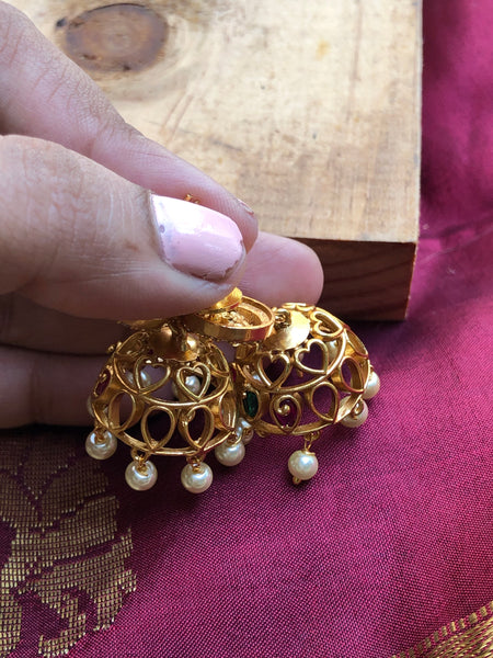 Kemp Lakshmi choker with jhumkas