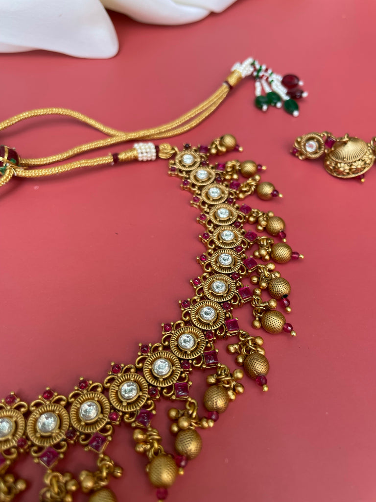 Sri light weight gold jewellery - Lite weight multi beads set Approx 10000  Watzapp 9581626666 | Facebook