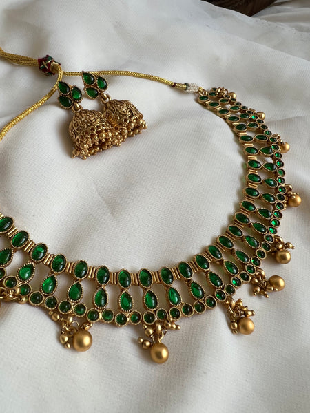 Kemp designer necklace with jhumkas