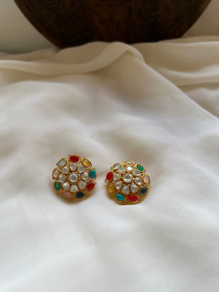 Navaratna jumbo studs