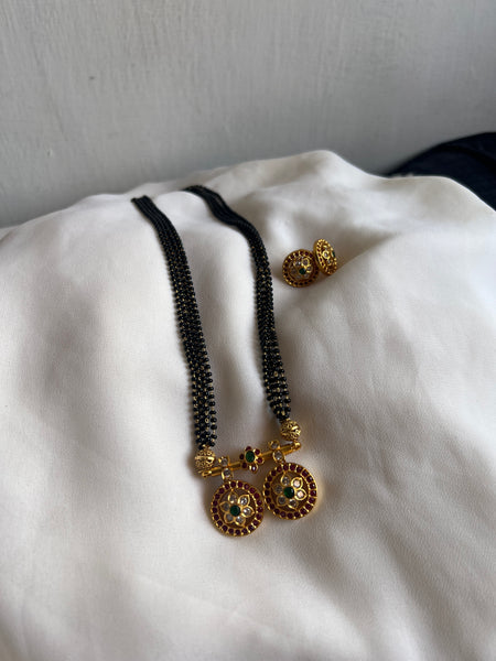 Lakshmi mangalsutra with earrings