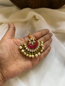 Jumbo Kundan bridal tika