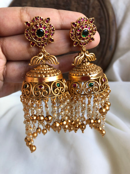 Kemp bead work Jhumkas