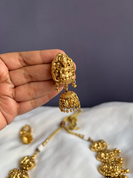 Nagas Lakshmi necklace with Jhumkas