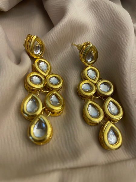 Kundan double  layer necklace set